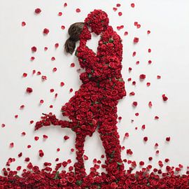 Une étreinte de roses sur TheXclusive Art