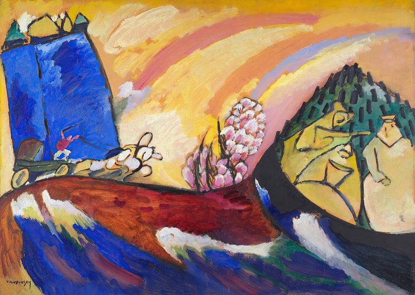Painting with Troika, Wassily Kandinsky by All the Masters