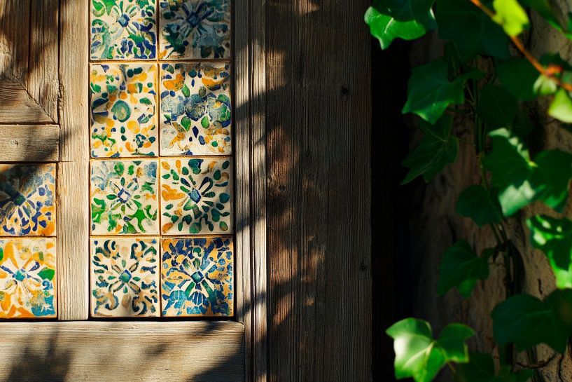Colourful tiles and play of light by Poster Art Shop
