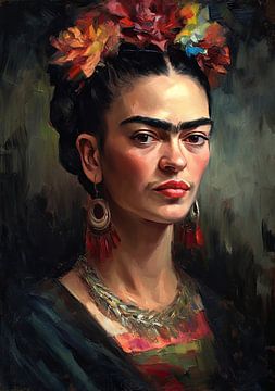 Frida Poster Kunstdruck von Niklas Maximilian