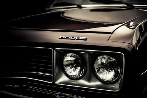 Koplamp van een Dodge Auto