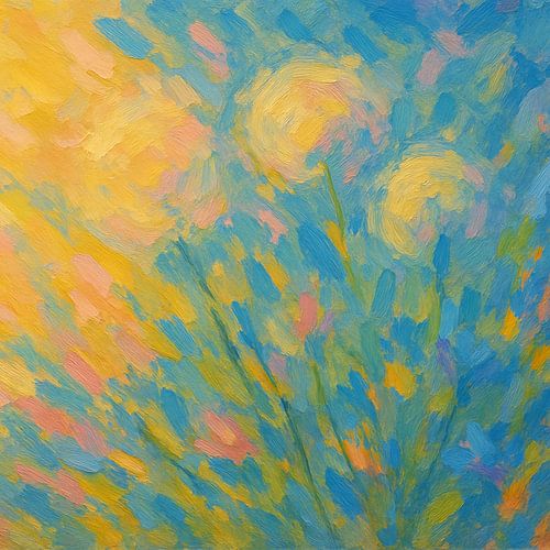 expressionist dandelions by Claudia Gründler