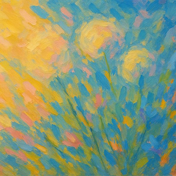expressionist dandelions by Claudia Gründler