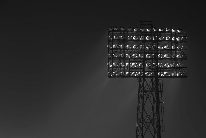 Stadionlamp Feyenoord Stadion "De Kuip" in Rotterdam van MS Fotografie | Marc van der Stelt
