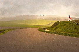 Landschap collage fantasie beeld