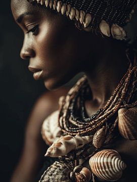 Portret van een Afrikaanse vrouw van Carla Van Iersel