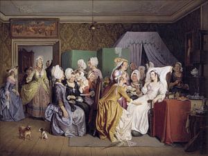 Wilhelm Marstrand, Szene aus Ludwig Holbergs Das Kinderzimmer, 1845