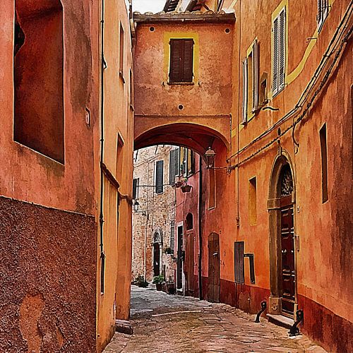 Binnen de stadsmuren Panicale 9