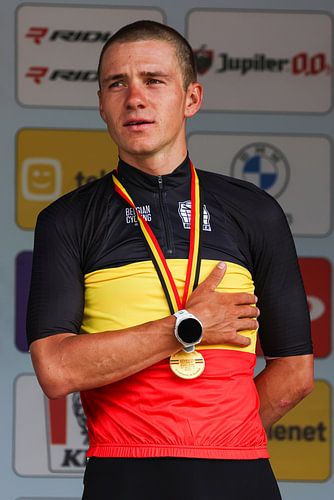Remco in the Belgian champions jersey