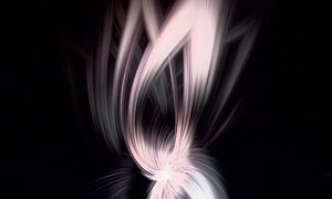 Leuchtender Lotus Zen Abstraktion bei Nacht