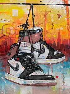 Nike air jordan 1 Rust pink peinture. sur Jos Hoppenbrouwers