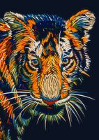Bengal Tiger popart