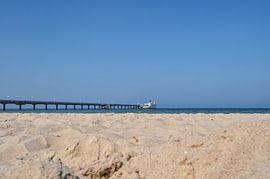 plage de sable fin de la mer Baltique à Binz sur Rügen