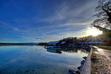 Étoile solaire au lac Starnberg sur Roith Fotografie