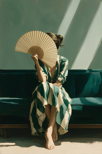The woman with the fan no. 1