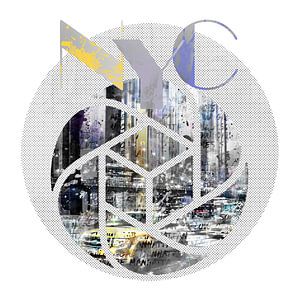 TRENDY DESIGN New York City | Geometric Mix No 4 van Melanie Viola