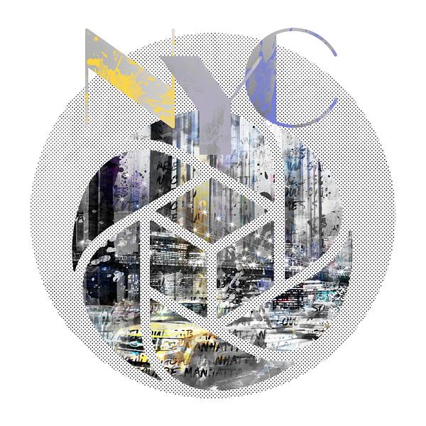 TRENDY DESIGN New York City | Geometric Mix No 4 van Melanie Viola