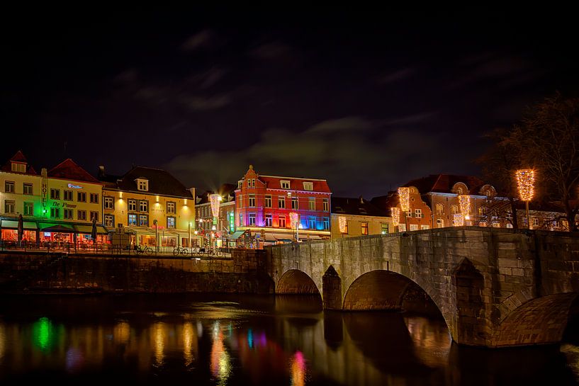 Roermond by night by Carola Schellekens