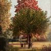 Wat staat er achter de boom? van Bernardine de Laat