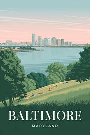 Baltimore, Maryland von Poster Art Shop