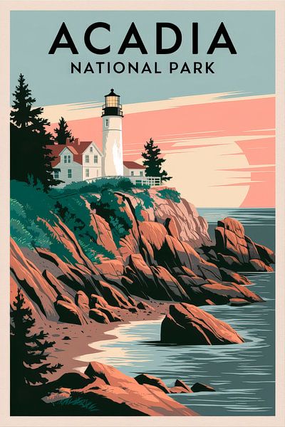 Acadia National Park by Poster Art Shop