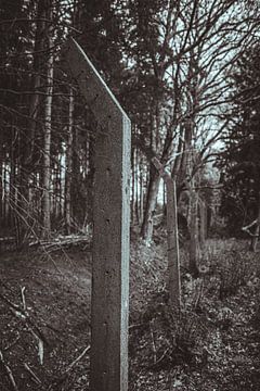 Gedeelte van het originele hek van kamp Westerbork van MdeJong Fotografie