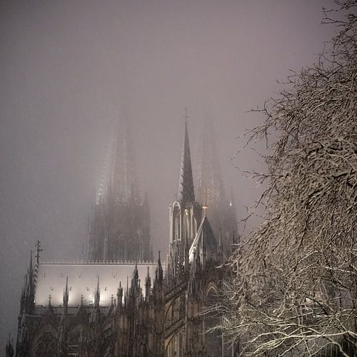 De Dom van Keulen in de sneeuw