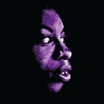 Shadow Nina in Purple (2020) van Zeca