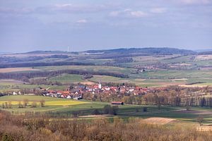 Eine wunderschöne frühlingshafte Wanderung durch den wunderschöne Heldburger Land im Landkreis Hildburghausen - Thüringen - Deutschland