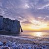 Falaise d'Aval , an arch of rock in the sea by Christa Krus