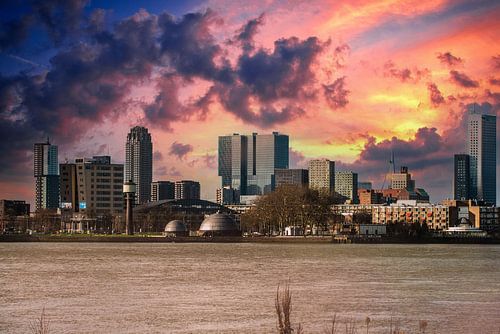 Skyline Rotterdam.