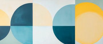 Geometric colour circles - Modern minimalist by Poster Art Shop