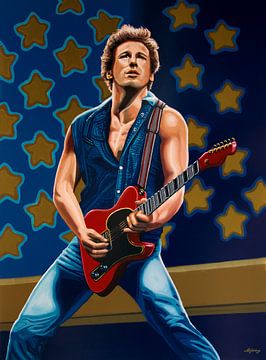 Bruce Springsteen The Boss Schilderij van Paul Meijering