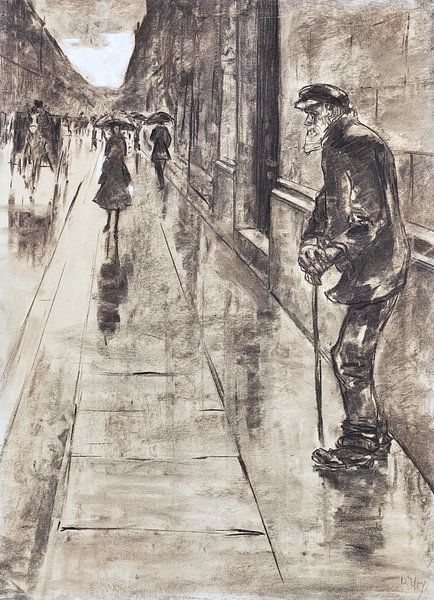 Berliner Straßenszene, LESSER URY, 1915-1920 von Atelier Liesjes