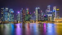 Skyline Singapore van Erik Noort thumbnail