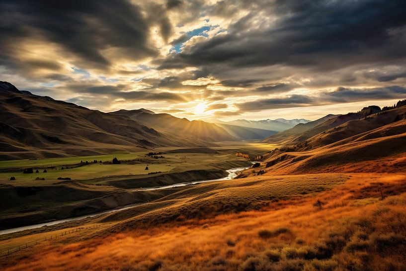 Goldene Stunde in Montana von fernlichtsicht