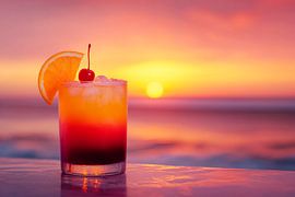 Boisson au coucher du soleil sur Poster Art Shop