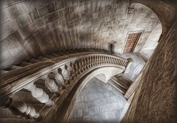 Escaliers dans le palais  sur Marcel van Balken