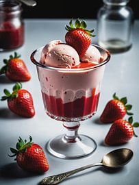 Ice cream sundae strawberry by Markus Gann