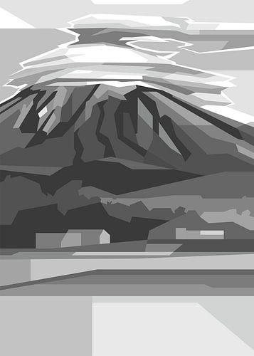 Montagne Semeru Gris Couleur sur Rizky Dwi Aprianda