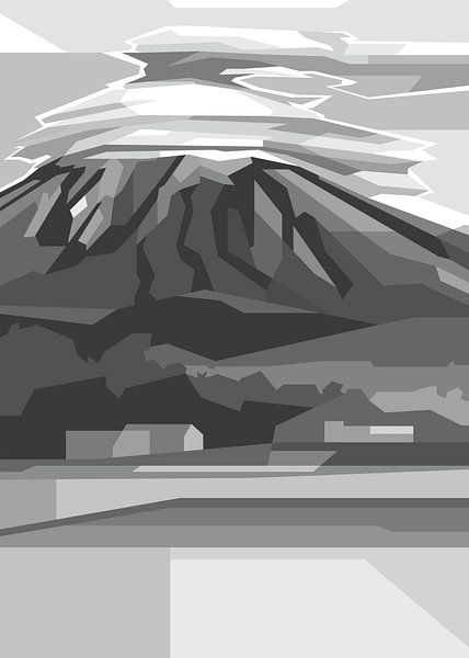 Montagne Semeru Gris Couleur par Rizky Dwi Aprianda