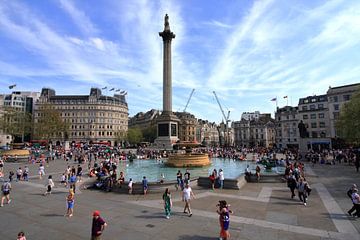 Trafalgar Square, Londen, Engeland van aidan moran