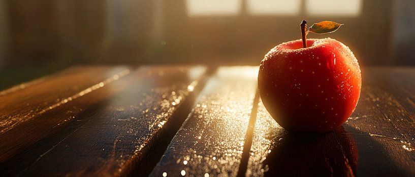 Leuchtender Apfel von Poster Art Shop