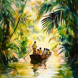 Drive through the green jungle by Poster Art Shop