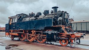 Locomotive à vapeur.
