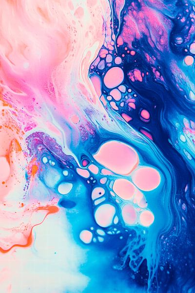 Farbenfrohe Abstraktion – Flüssige Kunst von Poster Art Shop