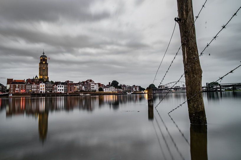 Deventer skyline evening by Frank Slaghuis