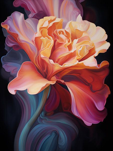 Blooming flower by Thea