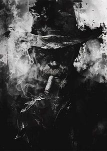 Vieil homme au cigare