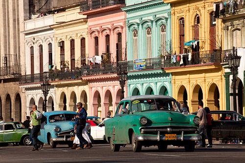 Amerikaanse klassieke auto's in Havana, Cuba